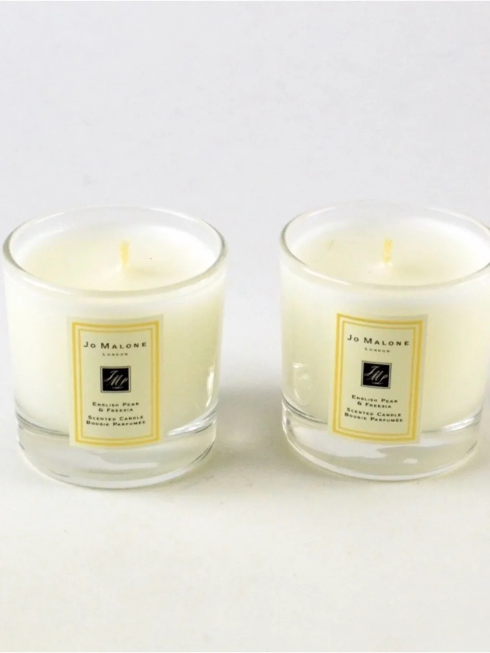 Jo Malone Bundle  White Glass Scented Candle Pair - English Pear & Freesia